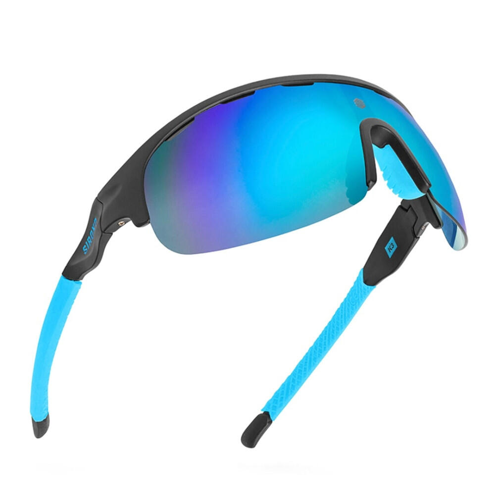 Herren und Damen Radsport Fahrradbrille K3 Triathlon Schwarz 3/7