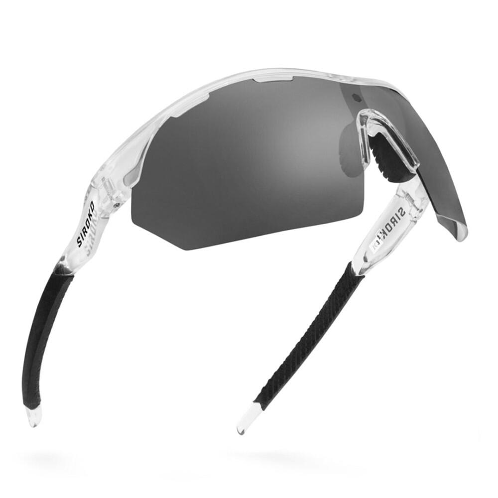 Siroko - Lunettes Vélo Photochromiques Cyclisme Homme Et Femme K3s Photochromic Pacific - Lunettes De Soleil - Incolore|noir - Taille Unique - Decathlon