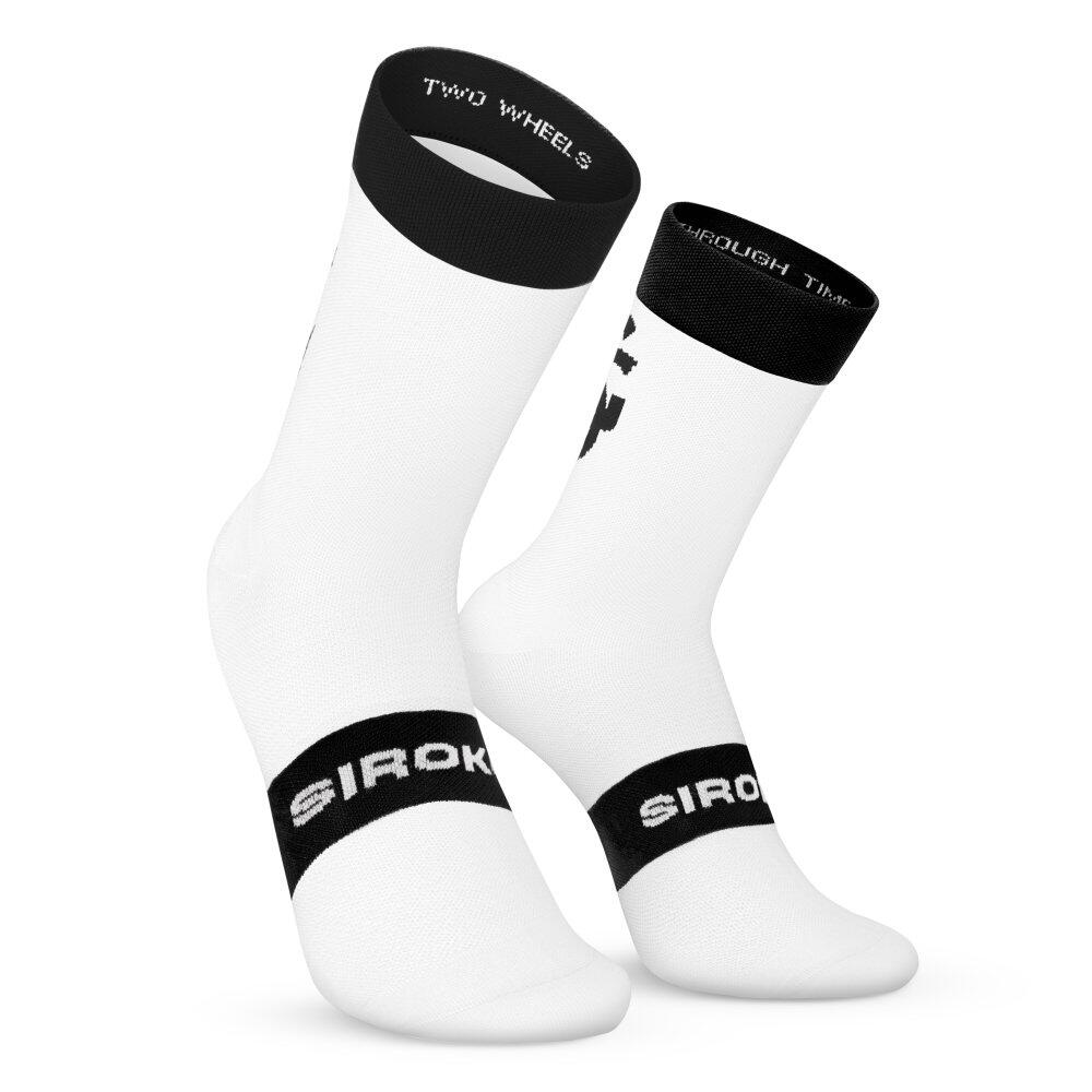 Men & Women Cycling real sporting de gijón x siroko socks SC S1 Negro White