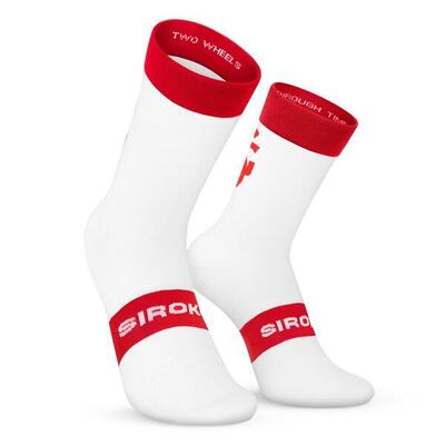 Herren und Damen Radsport Real Sporting de Gijón x Siroko Fahrradsocken SC S1 R