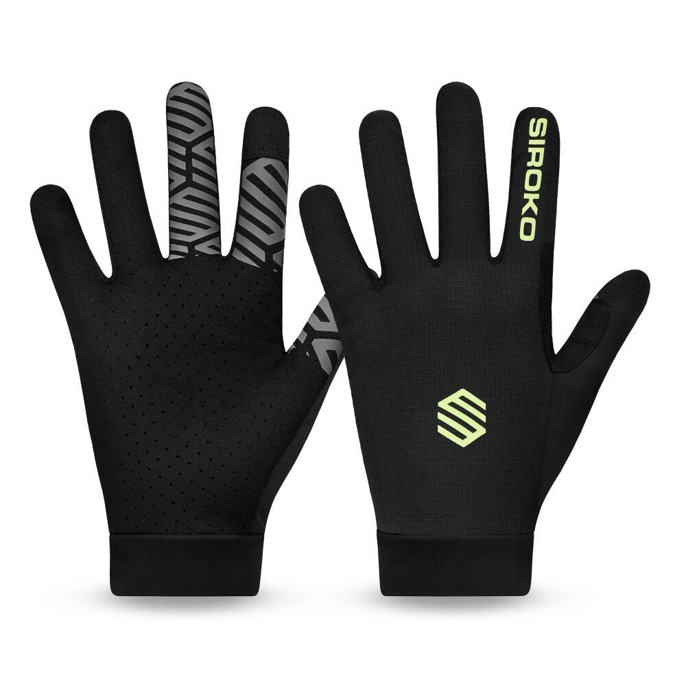 SIROKO Herren und Damen Radsport MTB-Handschuhe MTB Moab Ash Schwarz