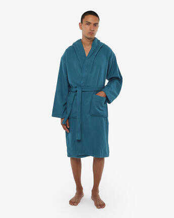 peignoir de fitness en coton noir pour hommes et femmes