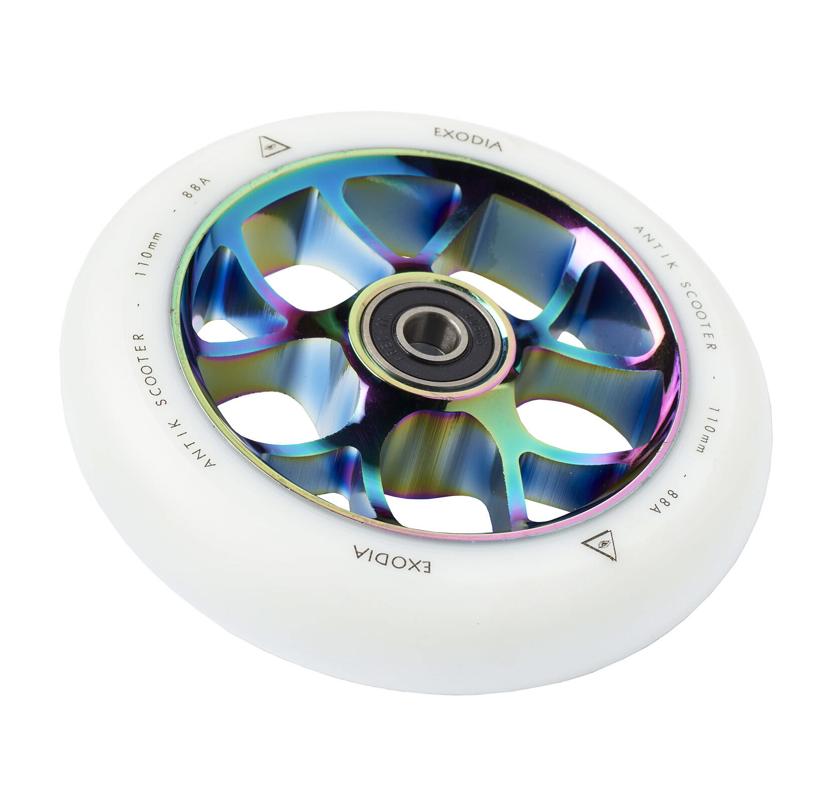 Roue Pour Trottinette Antik Exodia 110mm Blanche/Neochrome 2/2
