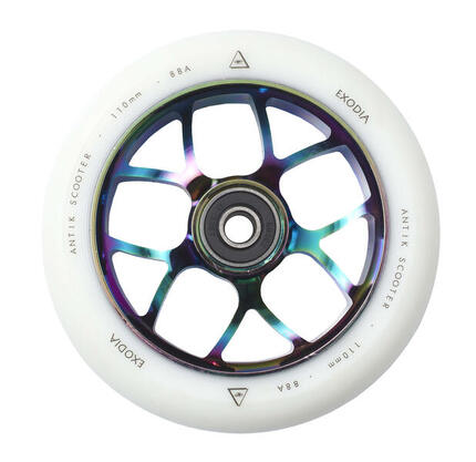 Roue Pour Trottinette Antik Exodia 110mm Blanche/Neochrome
