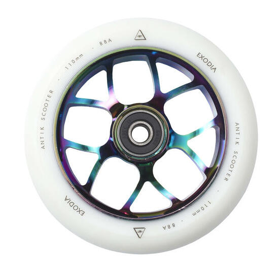 Roue Pour Trottinette Antik Exodia 110mm Blanche/Neochrome