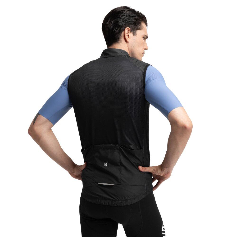 Gilet vélo coupe-vent homme Cyclisme V1 Blaast Noir 2/8