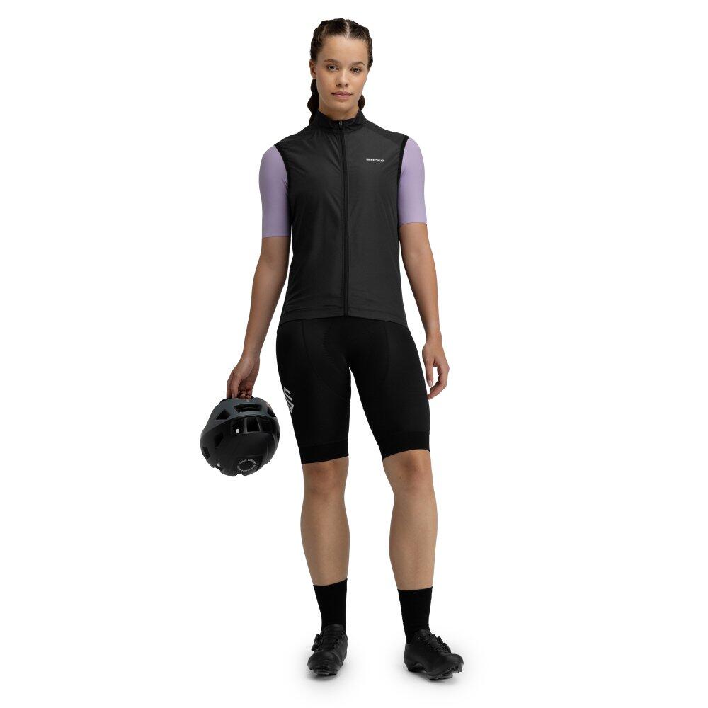 Gilet vélo coupe-vent femme Cyclisme V1-W Blaast Noir 3/7