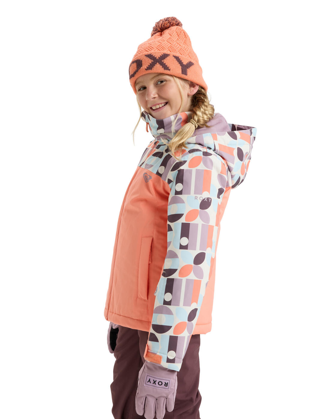 Veste de snow technique GALAXY Blanc Fille 3/4