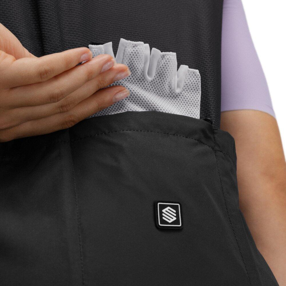 Gilet vélo coupe-vent femme Cyclisme V1-W Blaast Noir 4/7
