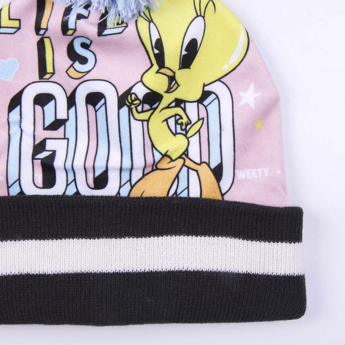 Gorro, Guantes y Braga de Cuello Rosa 5/5