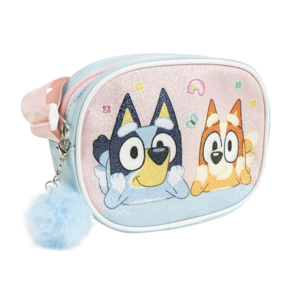 Bolso Bandolera Rectangular Blue Y Bingo Con Purpurina 1/1
