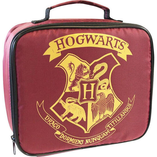 Bolsa Portaalimentos Harry Potter Hogwarts Burdeos