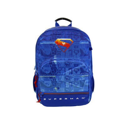 Mochila 2 Compartimentos Superman Comic 43 Cm