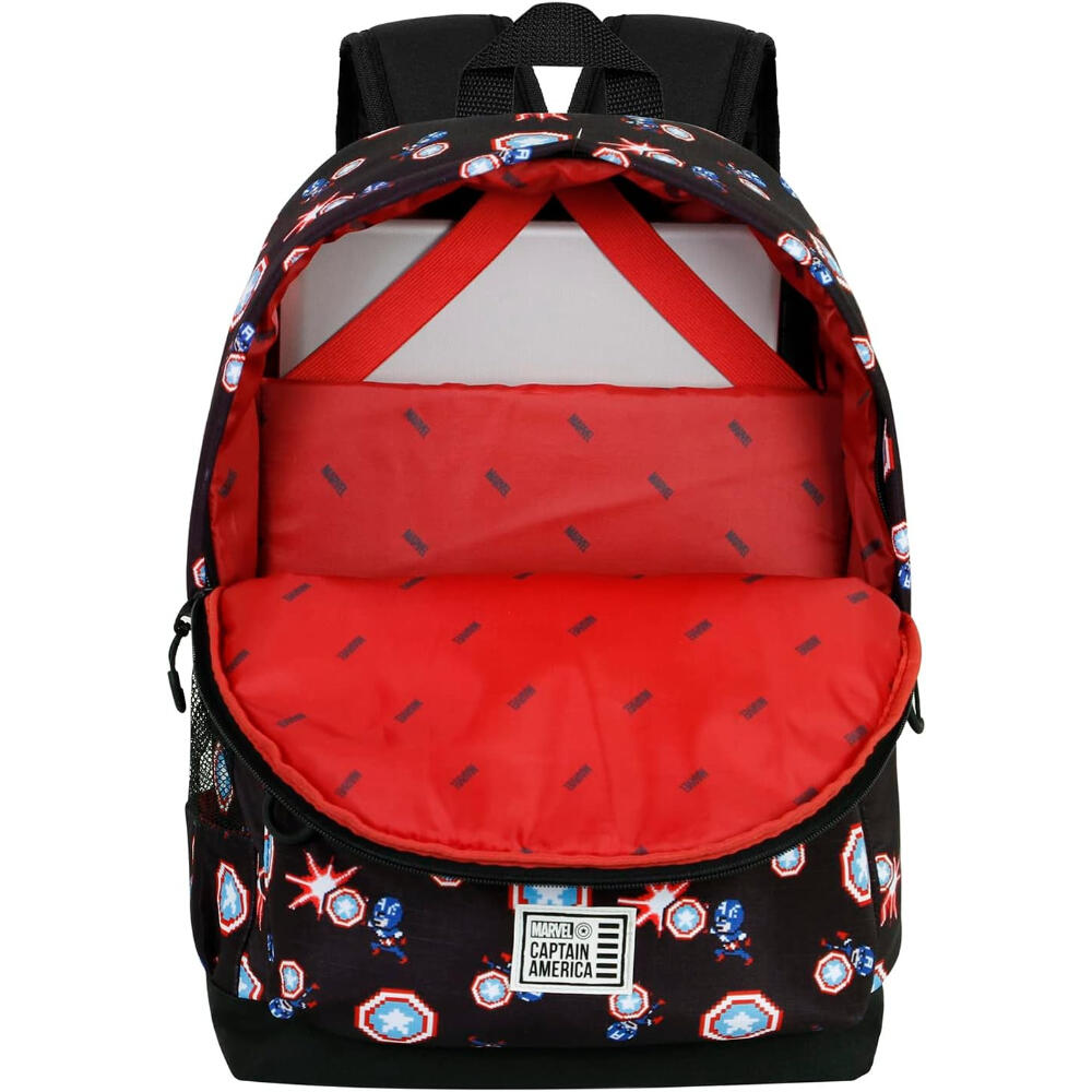 Mochila Eco Capitán América Pixel 44 Cm 3/3
