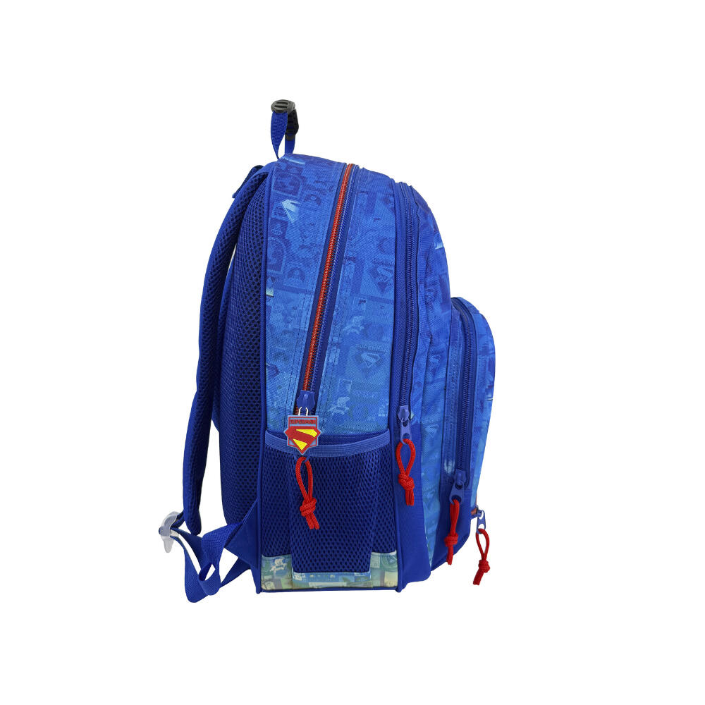 Mochila 2 Compartimentos Superman Comic 43 Cm 3/3