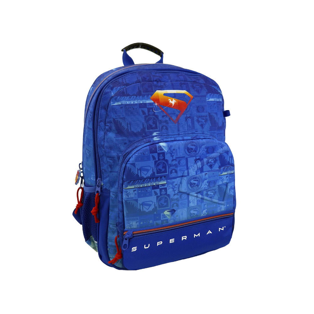 Mochila 2 Compartimentos Superman Comic 43 Cm 2/3