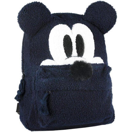 Mochila Casual Peluche Mickey Mouse Azul Marino