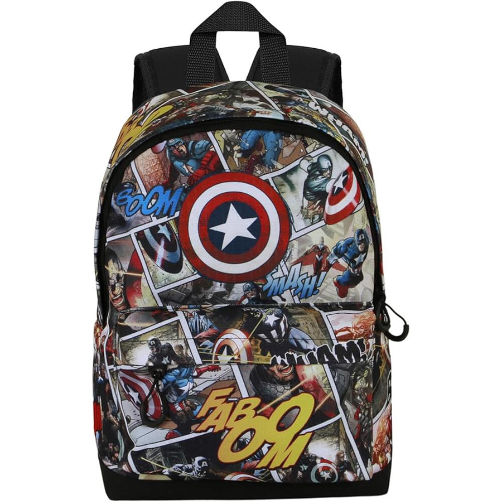Marvel Capitão América Comic Mochila Pequena HS FAN, Multicolorido 2/4