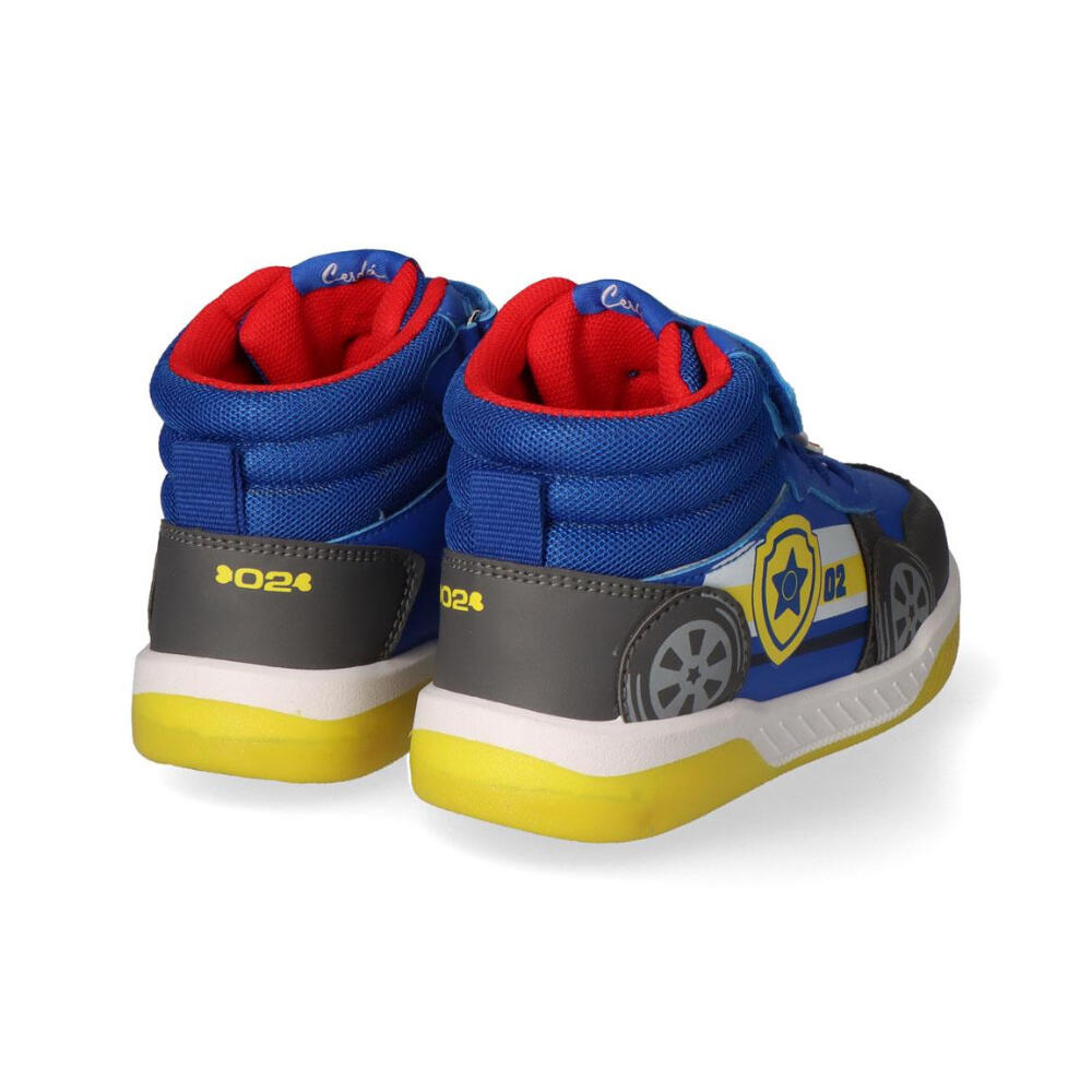 Zapatillas Deportivas Altas Con Luces Suela Pvc Patrulla Canina Chase Niño 3/3