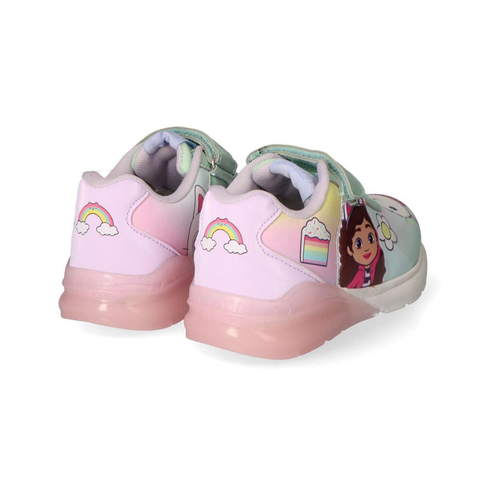 Zapatillas Deportivas Con Luces Gabbys Dollhouse Turquesa Y Rosa Niña 3/3