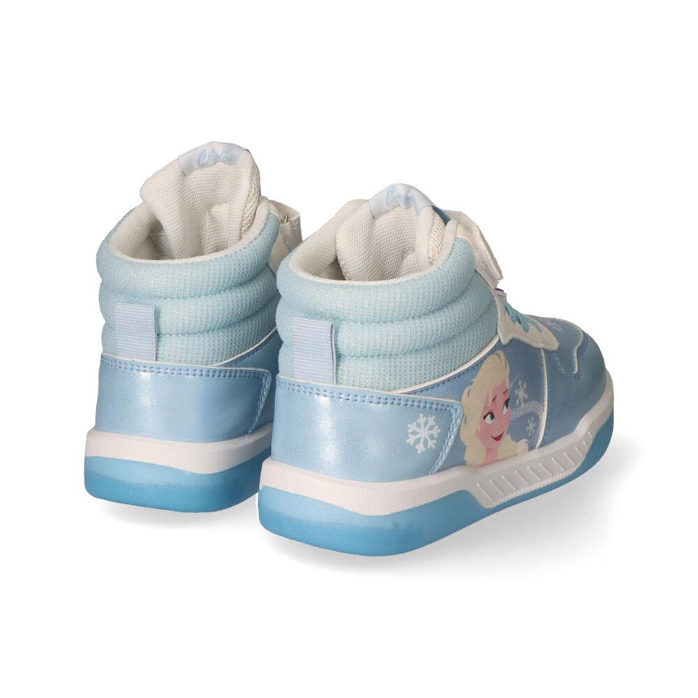 Zapatillas Deportivas Altas Con Luces Suela Pvc Frozen Elsa Y Olaf Niña 3/3