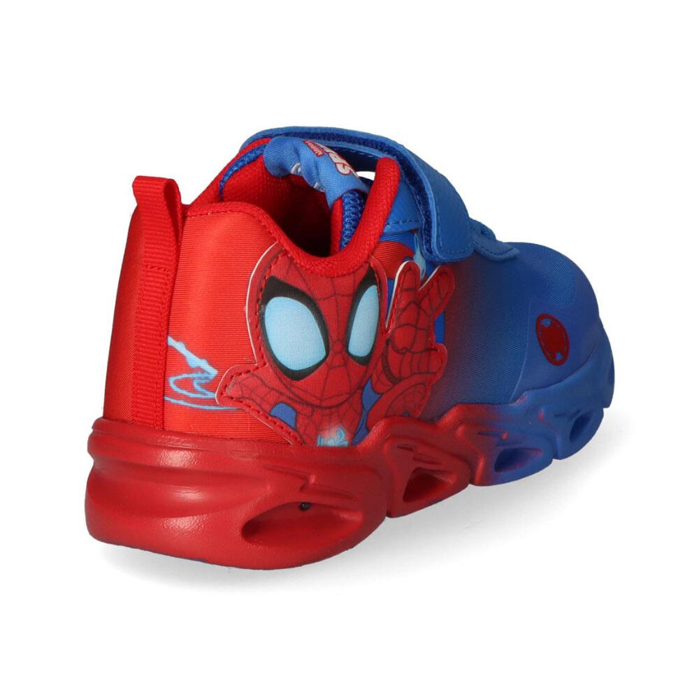Zapatillas Deportivas Suela Ligera Eva Con Luces Spidey Azul Y Rojo Niño 3/3