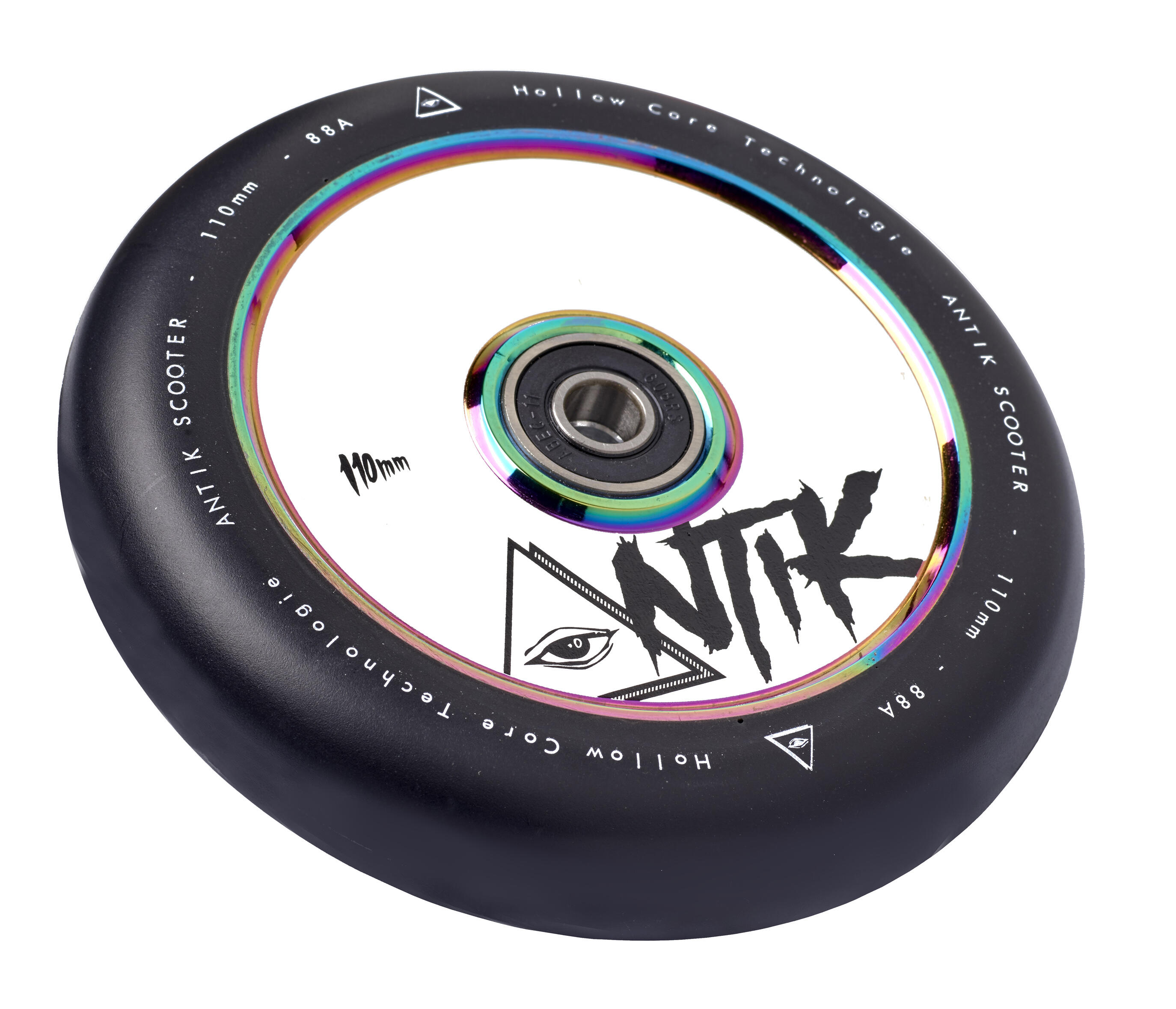 Roue Pour Trottinette Antik Hollow Core 110mm Blanche/Neochrome 2/2