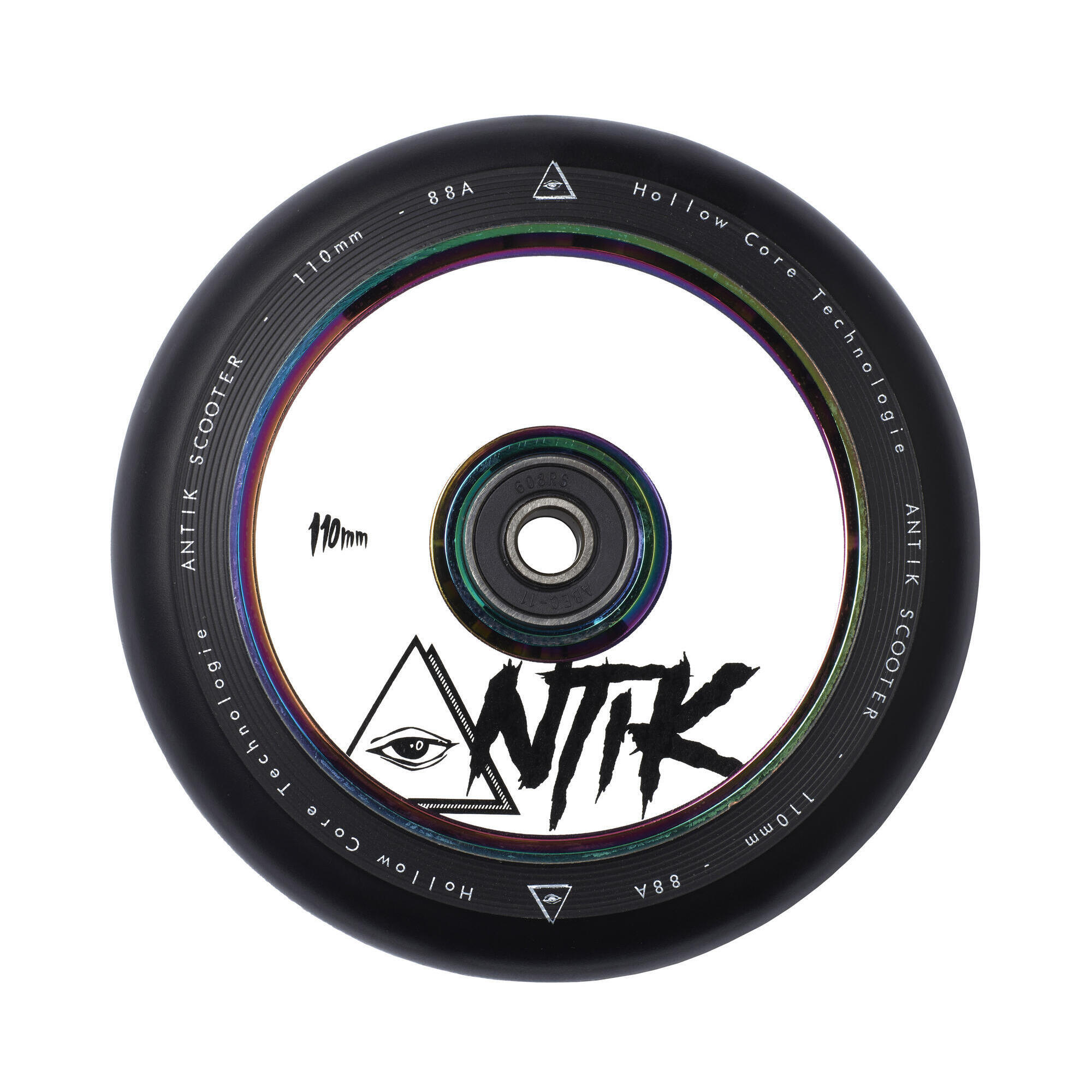 Antik - Roue Pour Trottinette Antik Hollow Core 110mm Blanche/neochrome - Roue - Multicolore - 110cm - Decathlon