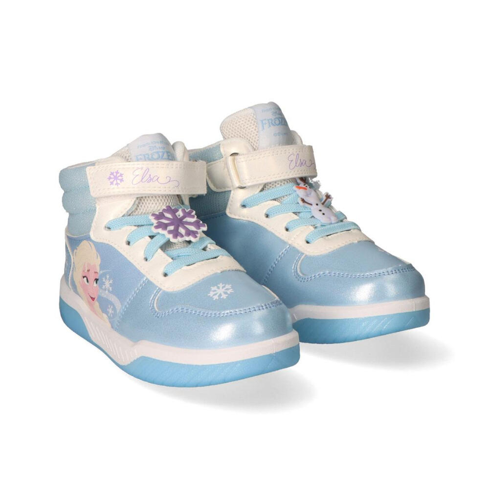 Zapatillas Deportivas Altas Con Luces Suela Pvc Frozen Elsa Y Olaf Niña 2/3