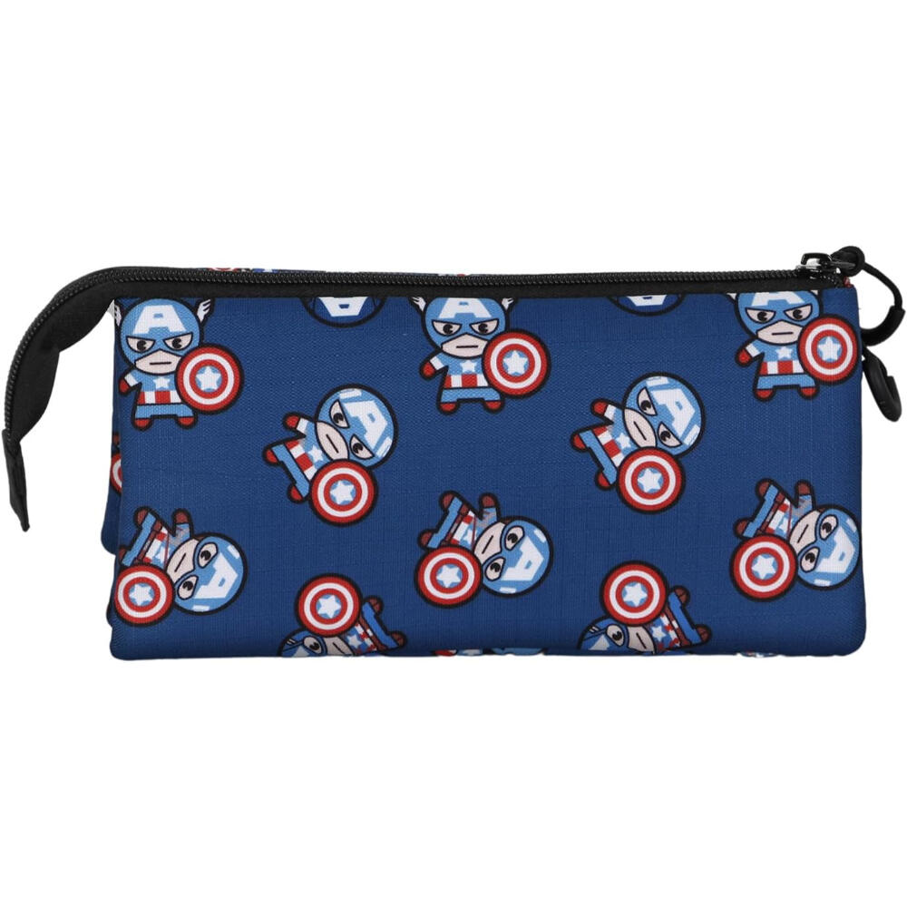 Estuche Portatodo Triple Capitán América Brave 3/3