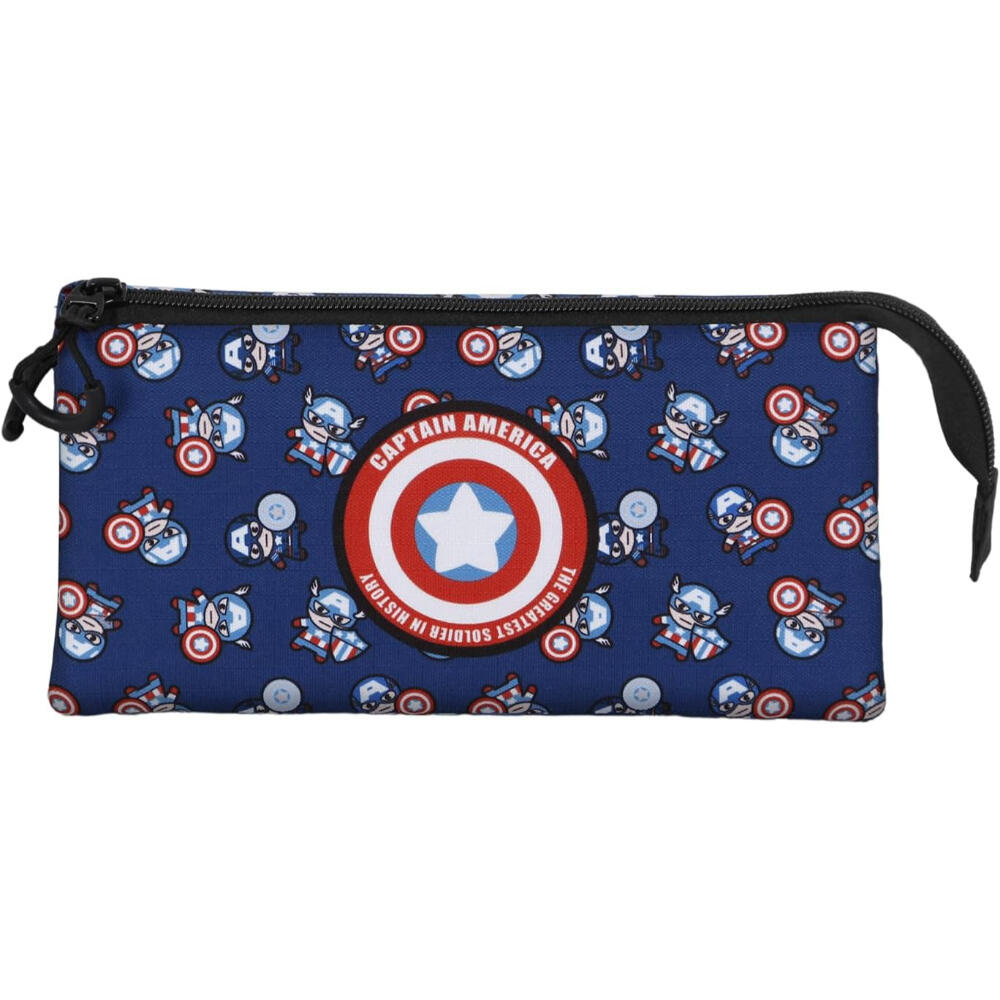 Estuche Portatodo Triple Capitán América Brave 2/3