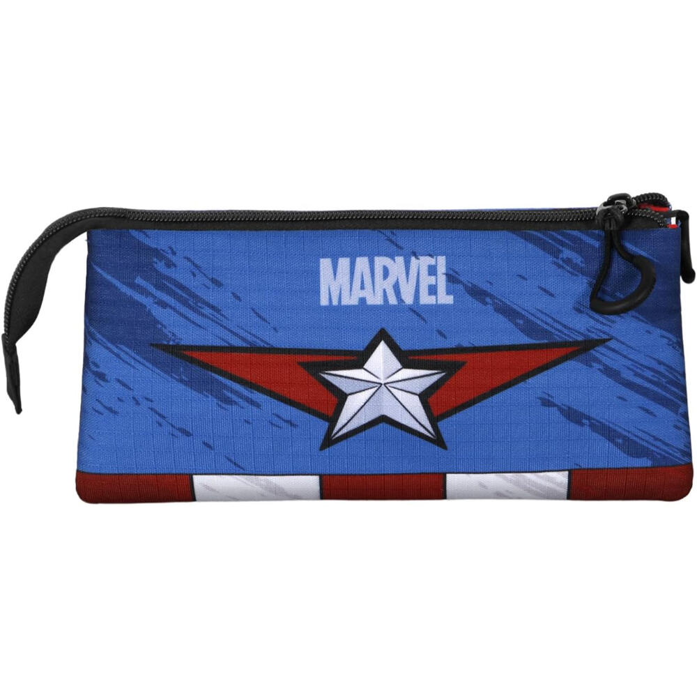 Estuche Portatodo Triple Capitán América Gears 3/3