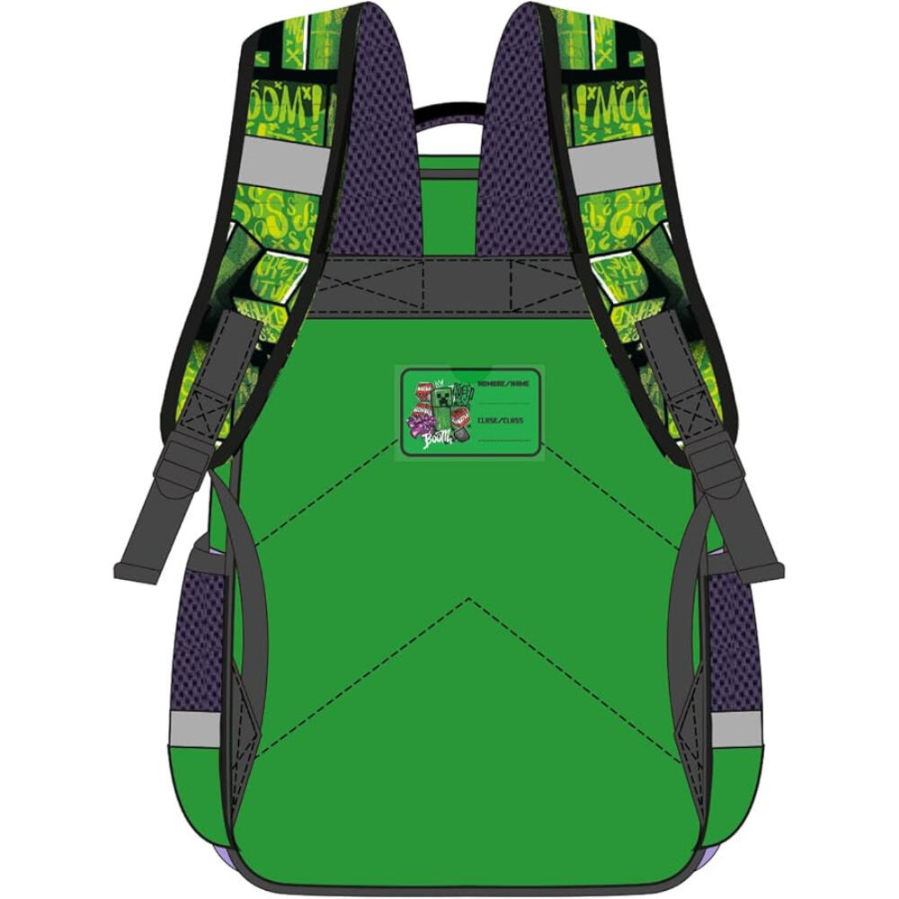 Mochila Minecraft Boom Juvenil  42 Cm 3/3