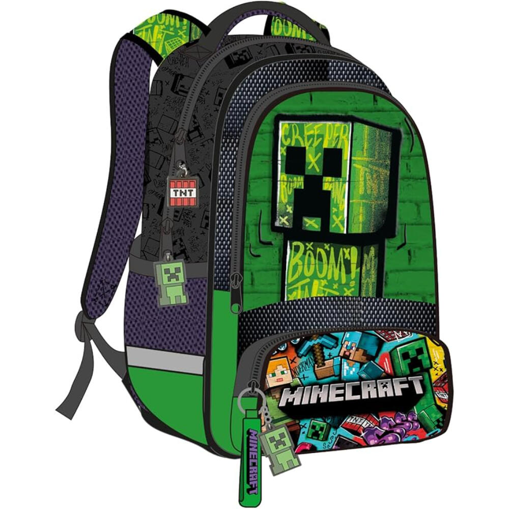 Mochila Minecraft Boom Juvenil  42 Cm 2/3