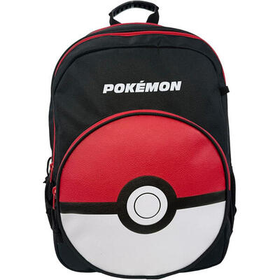 Mochila 2 Compartimentos Pokemon Pokeball 43 Cm