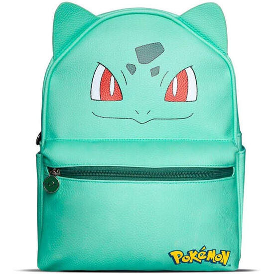 Mochila - Casual - Unisex - 3D Bulbasaur - Verde