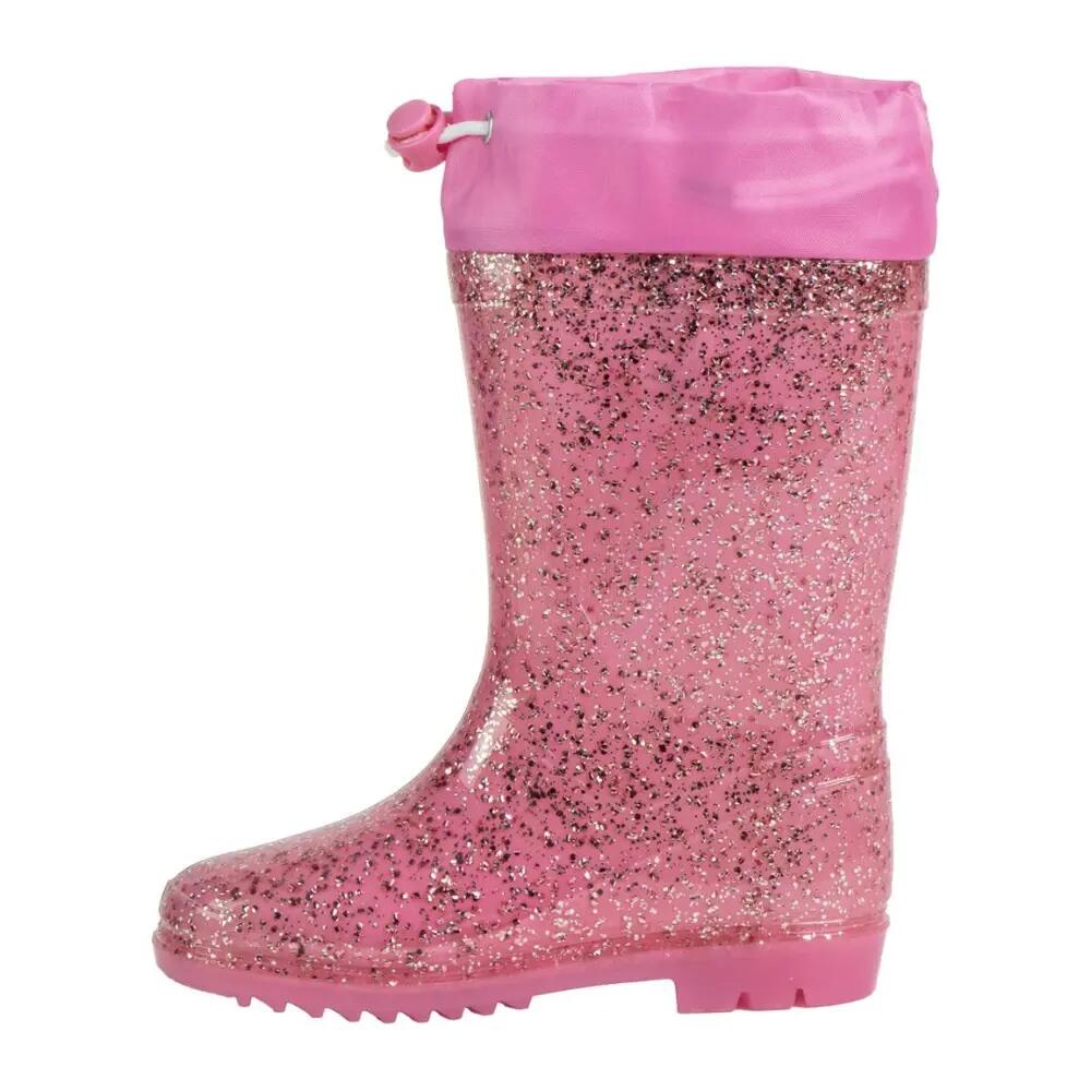 Botas De Agua Hello Kitty Rosa Con Purpurina Niña 2/2