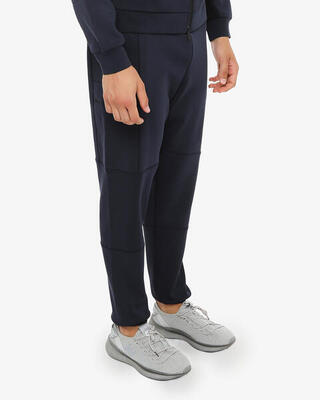 Heren militairgroene synthetische fitnessbroek