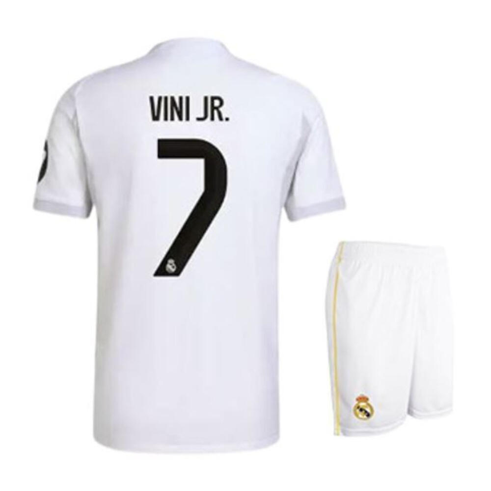 Real Madrid 2025-26 prémium gyerek szurkolói mez szerelés, replika - Vinicius 7