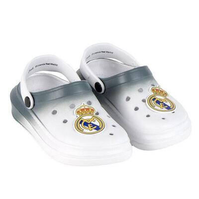 Zuecos Clogs Premium Real Madrid Blanco Degradado Niño