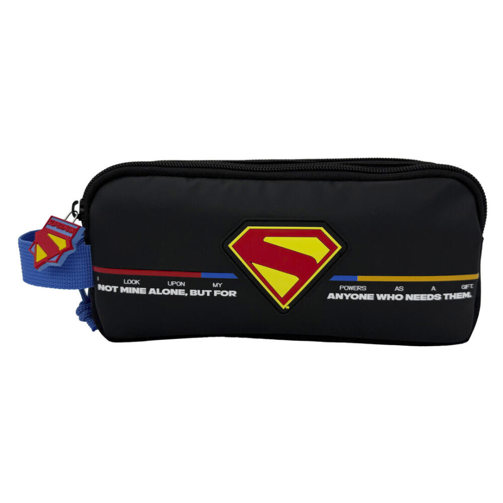 Estuche Portatodo Doble Superman Black 1/2