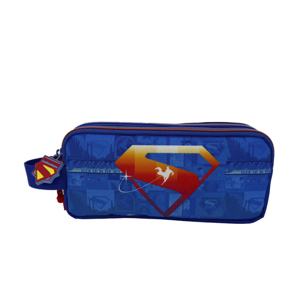 Estuche Portatodo Doble Superman Comic 1/2