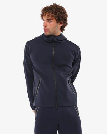 Sweat-shirt de fitness synthétique noir pour homme