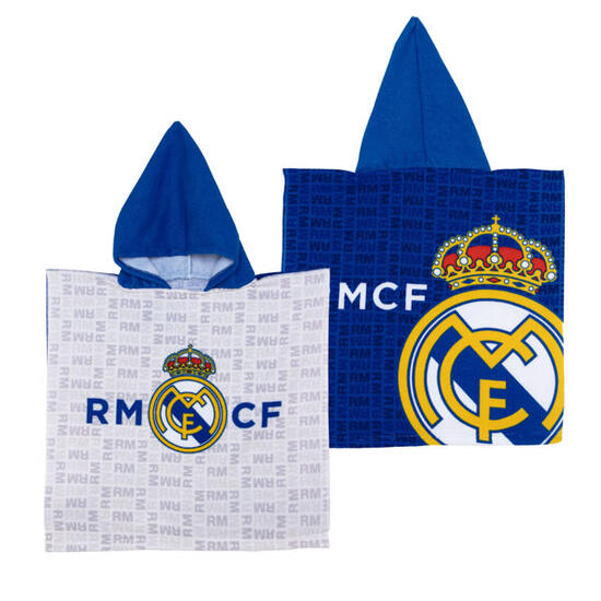 Poncho de plage à capuche Real Madrid pour enfant