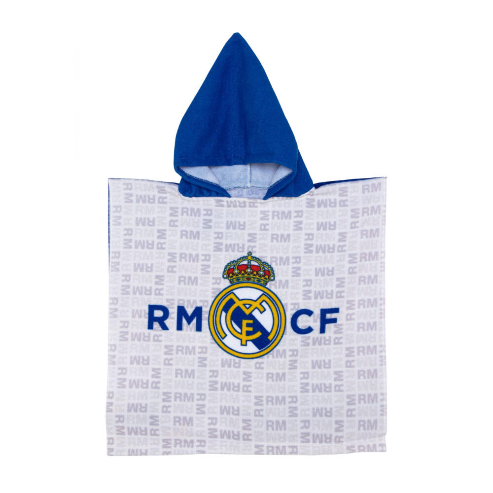 Real Madrid Kinder-Strandponcho mit Kapuze 2/4