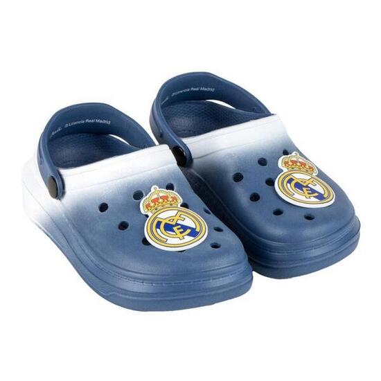 Zuecos Clogs Premium Real Madrid Azul Degradado Niño