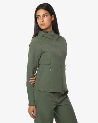 Sweat-shirt femme vin en matière synthétique pour le fitness