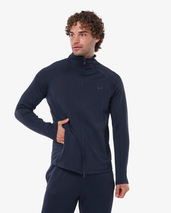 Sweat-shirt de fitness synthétique noir pour homme