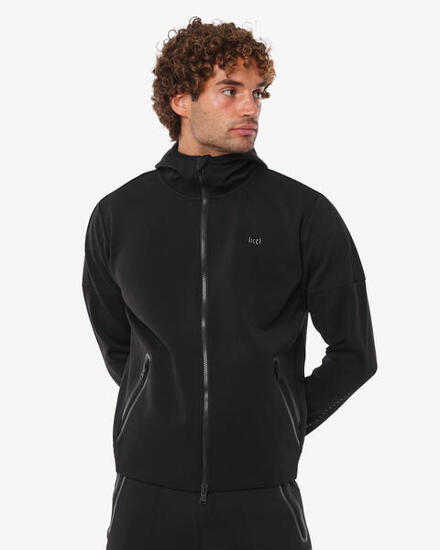 Sweat-shirt de fitness synthétique noir pour homme