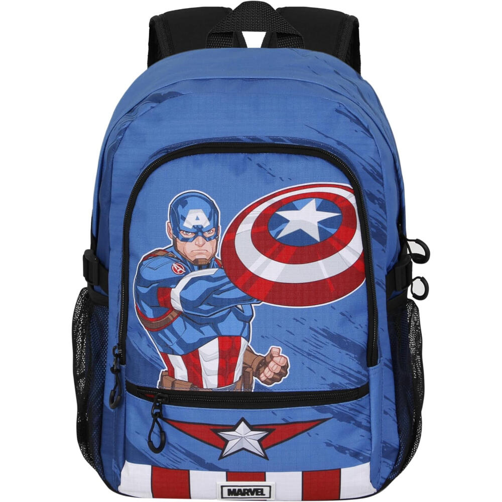 Mochila Doble Compartimento Fight Fan Capitán América Gears 2/3